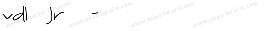 vdl ロゴJrブラック字体转换